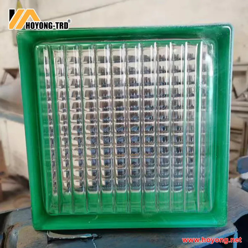 190*190*80mm Colored Crystal Glass Block Brick