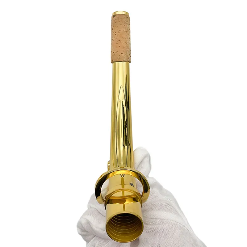 alto saxophone tenor saxophone curved neck mouthpiece tube Brass lacquered gold brass instrument accessories