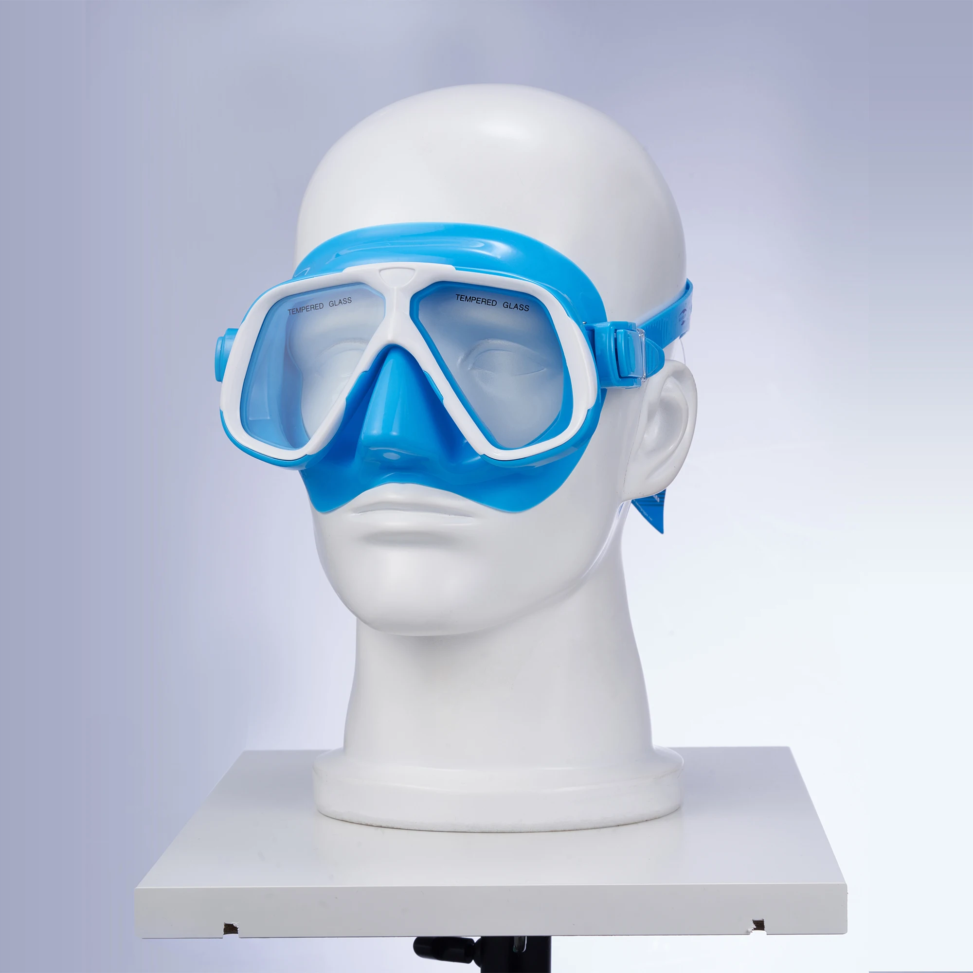Factory Tempered Glass Silicon PVC Anti-fog Diving Mask Crystal Clear View Diving Scuba Mask Diving Swimming Mask