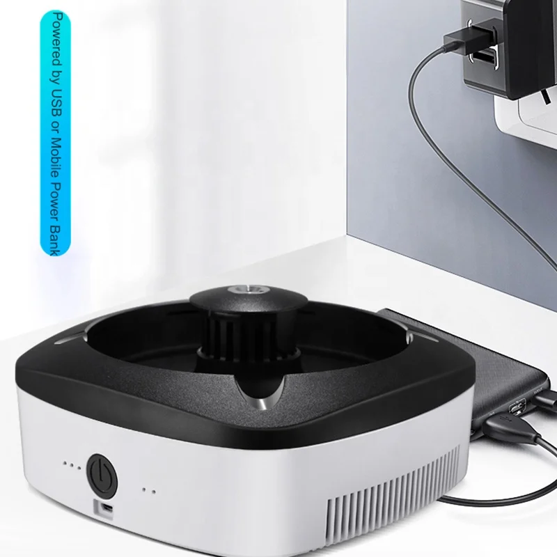 2020 New Arrival Odor Eliminator Air Detector Smokeless Ashtray Air Purifier with Negative ion Generator