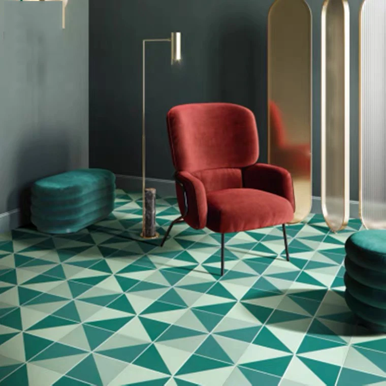 Concrete 3d wall tile wall tiles production, bathroom wall green tile stickers 200x200mm