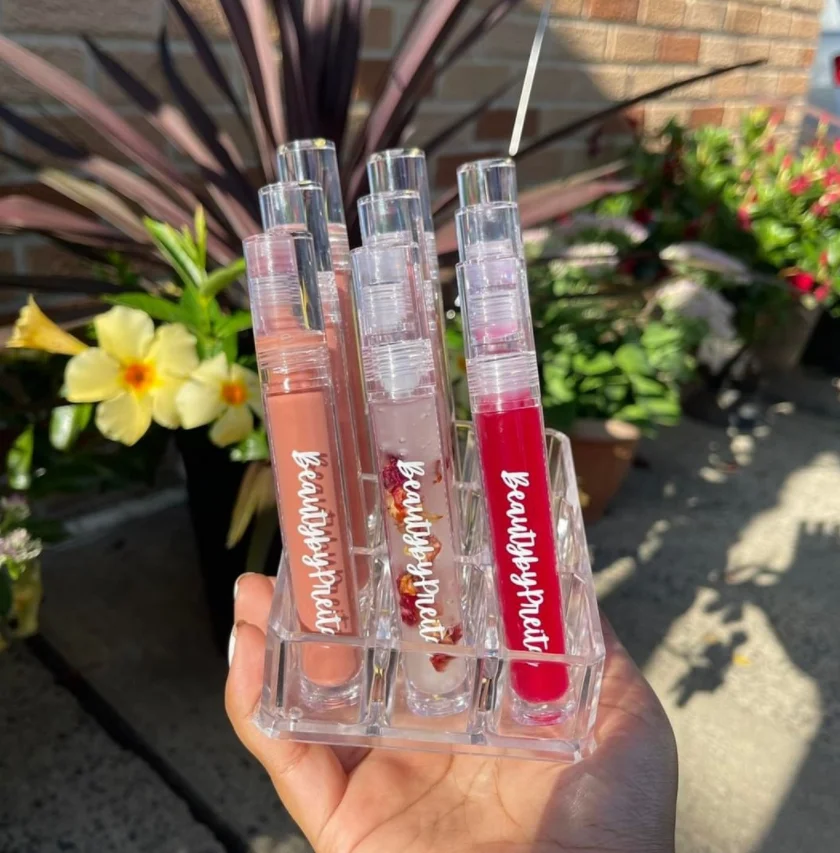 Round Clear Lip gloss Tube Transparent Packaging Empty Lipgloss Containers