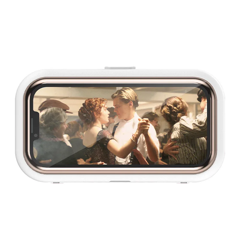 Hot Sale HD touch screen anti fog phone case Bathroom waterproof bracket without punching and wall hanging