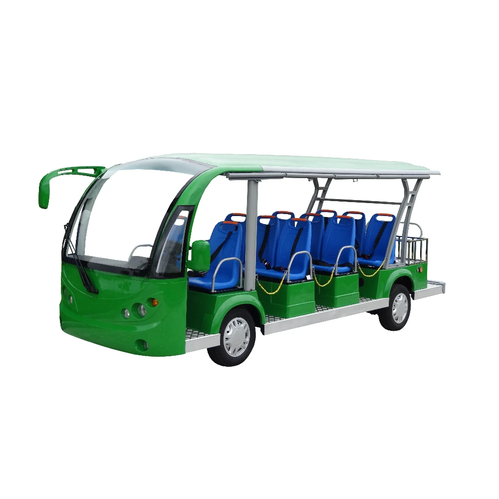 11 seater electric passenger vehicle shuttle bus low speed sightseeing car