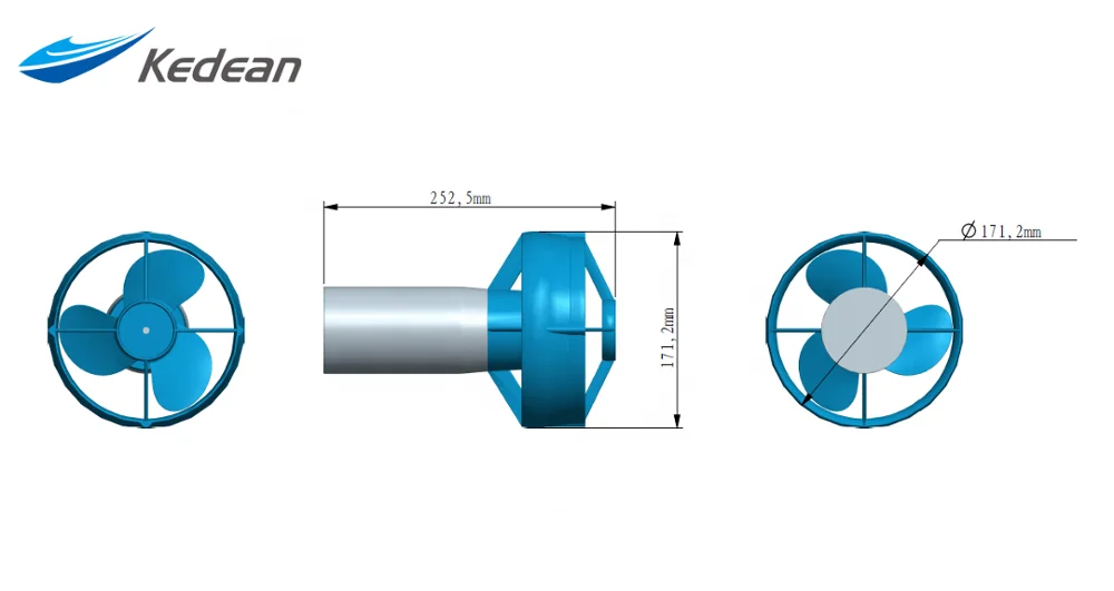 
Metal NEW propeller hydrofoil Thrusters Water Sports Waterproof Brushless Underwater Propeller for Hydrofoil Efoil 