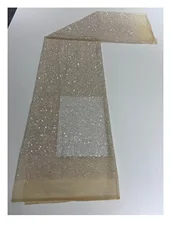 Wholesale Cheap Price New Luxury Sequin Beaded Embroidery Lace Tulle Fabric French Mesh