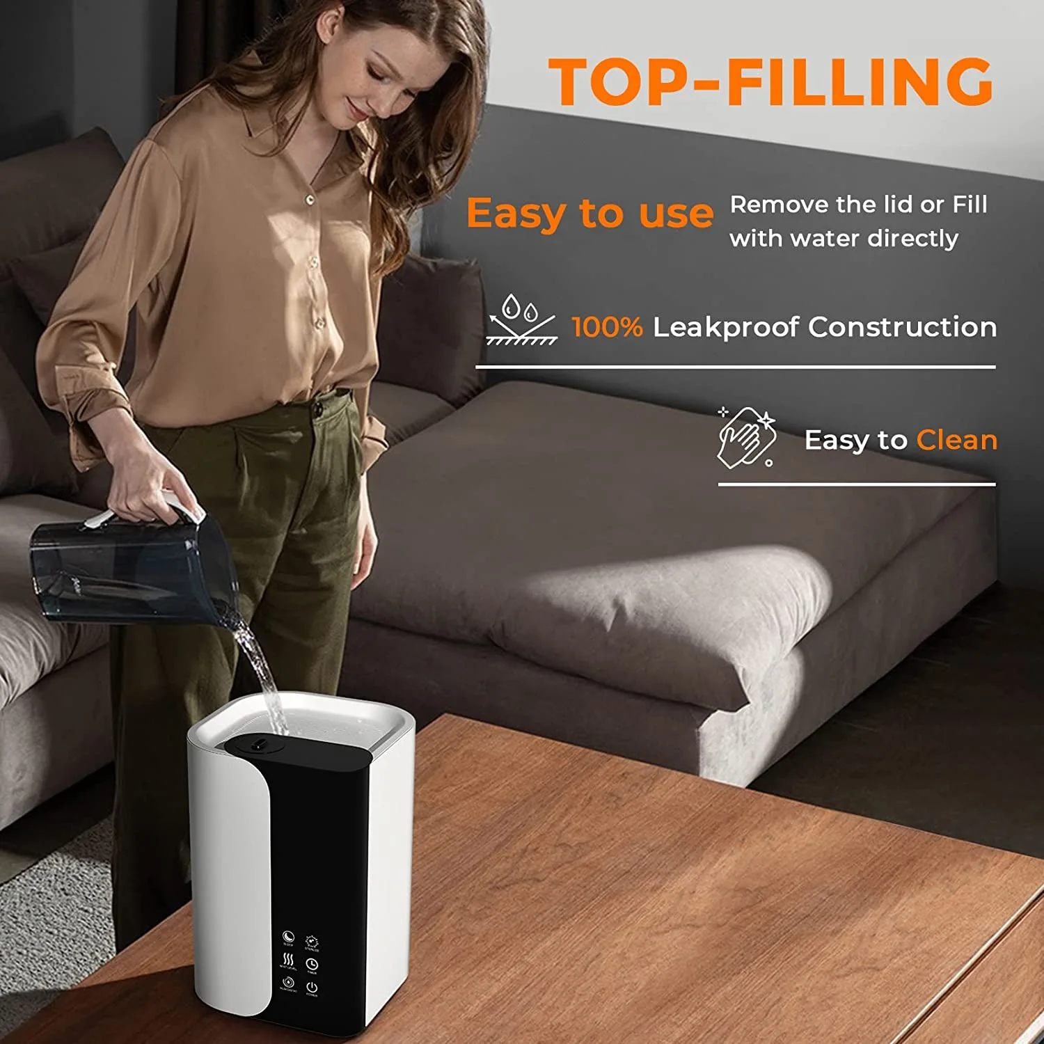 Intelligent Air Humidifier WiFi Digital Control Top Filling Water Aroma Diffuser Umidificador Cool Mist Humificadores