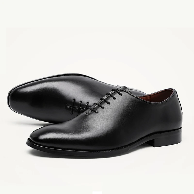 Лидер продаж, Модные Дизайнерские мужские классические туфли на шнуровке, броги, деловая обувь