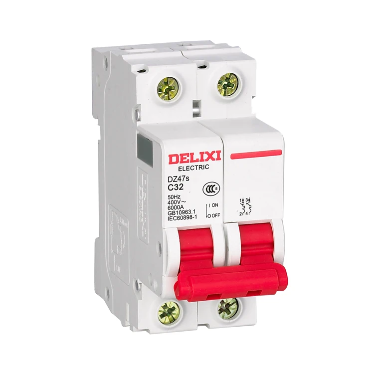 
Delixi Electric Brand Best Quality 1P 2P 3P 4P DC MCB Micro Circuit Breaker DZ47S 