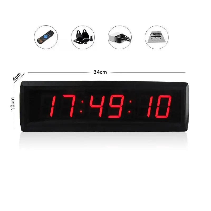 YIZHI 1.8-inch Red Color Program Desk Led Countdown Timer Stopwatch Timer Sports Timer For Cooking Smart Digital Clocks