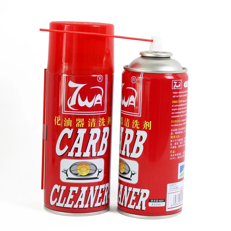 Wholesale 450ml car care carburetor carb and choke carburator cleaner spray for throttle body small engine motorcycle lawn mower