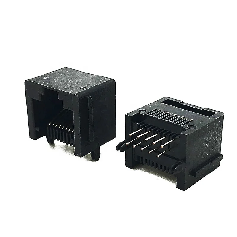 5521 модульный разъем RJ50 PCB гнездо ушной боковой вход 10P10C прямоугольные разъемы