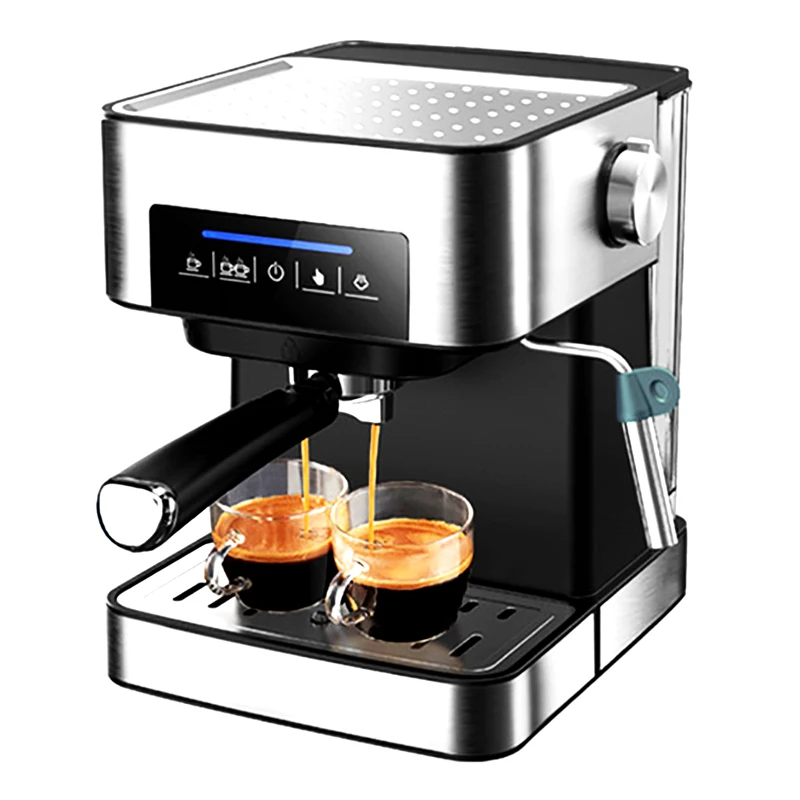 
Milk Foam Espresso Coffee Machine 1.5L Capacity Home Use Coffee Macine 20Bar Italian Coffee Maker 