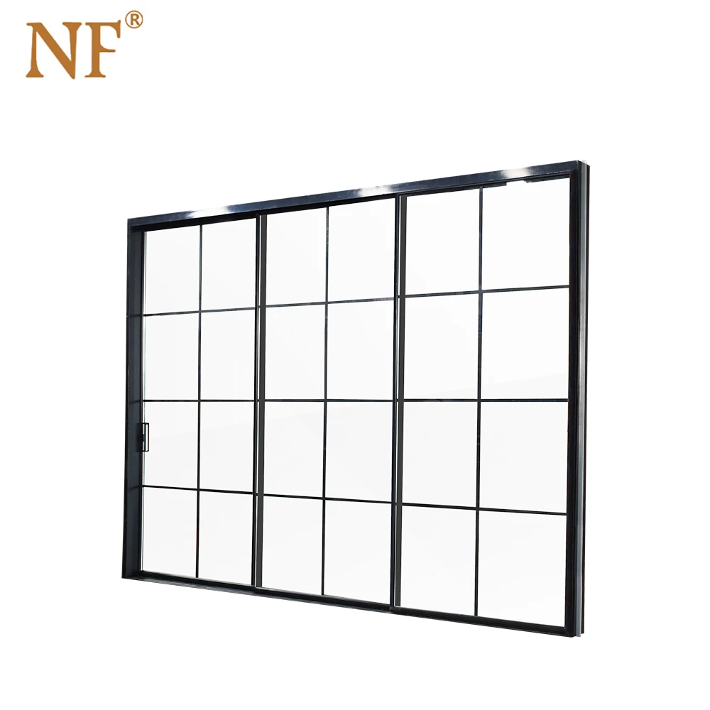 
Aluminum interior frosted glass pocket door 
