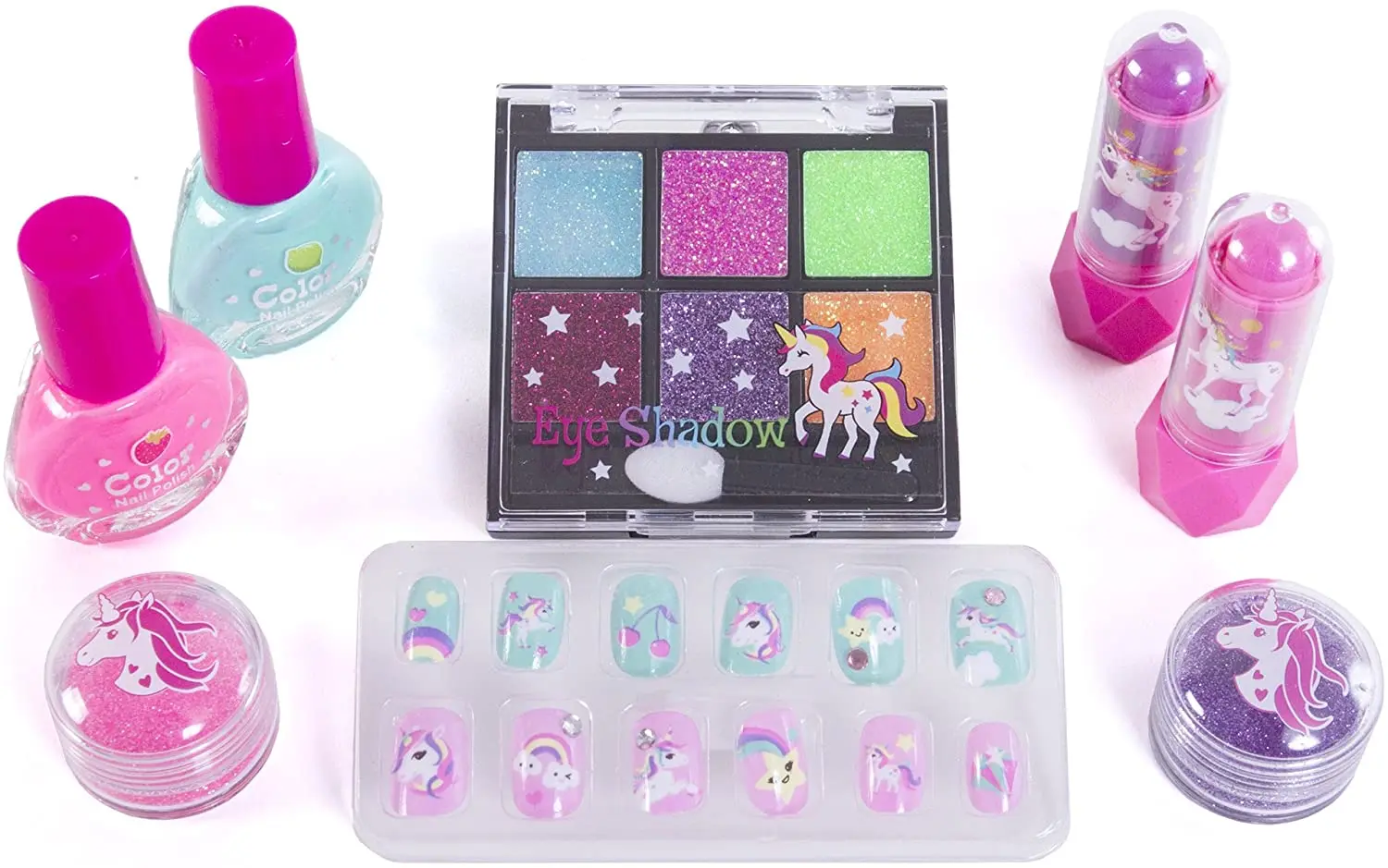 2023 Hot Eye Shadow Nail Polish Kids Beauty Makeup Box Girl Princess Party Makeup Kit Manufacturer