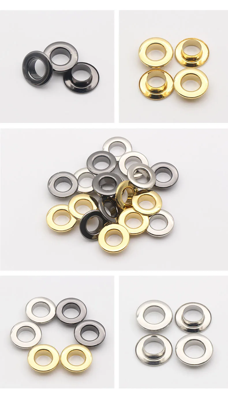 Brass garment eyelet