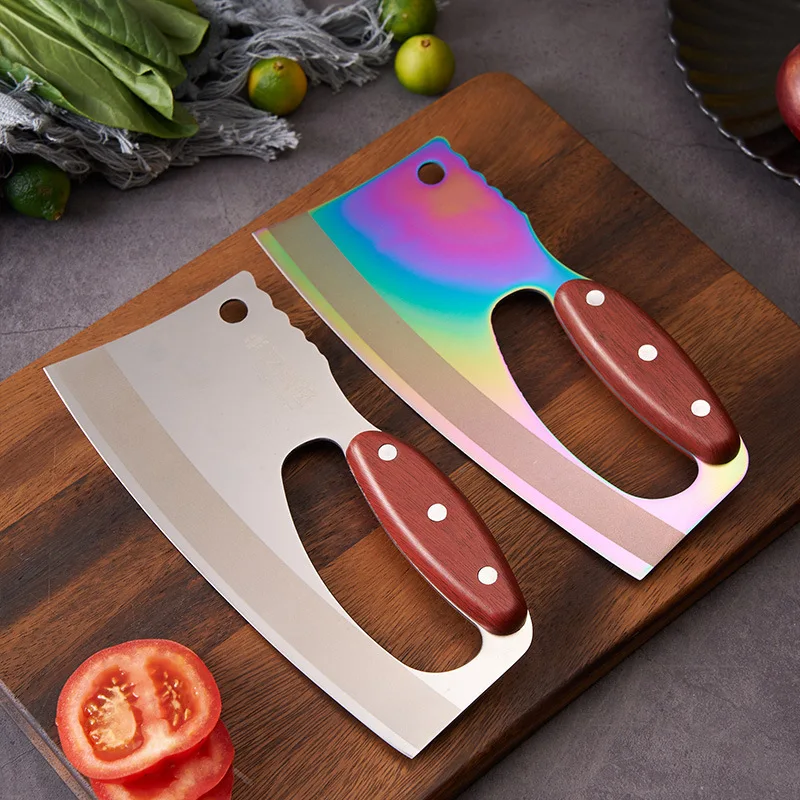 Kitchen Labor-Saving Knife Red Pear Wood Handle Cutting Vegetables Household Slicing Kitchen Knife