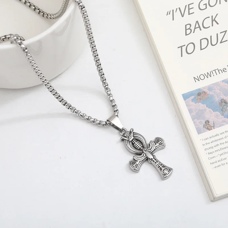 Wholesale Fashion Stainless Steel Necklace Retro All-Match Titanium Steel Clavicle Chain Men Women Pendant