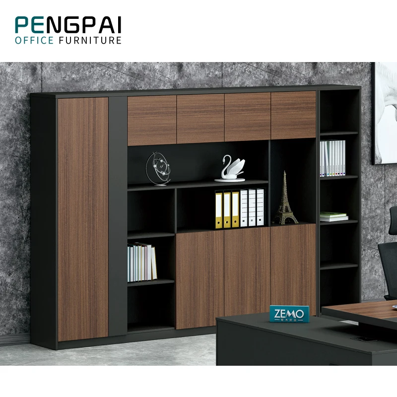  Pengpai книжный шкаф из тикового дерева настенный