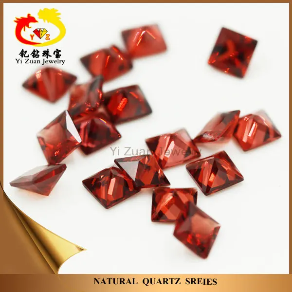 YZ Wholesale Garnet all shape customize and  direct cut  natural gemstone rough oval facet cut garnet stone for jewelry
