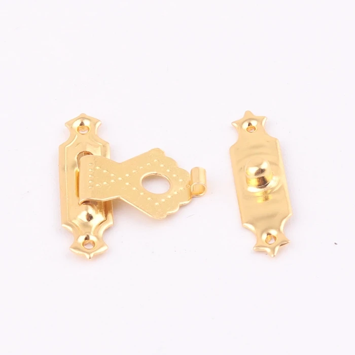 Small Gold Color Metal Jewelry Box Clasp Lock for Wooden Gifts Accessories