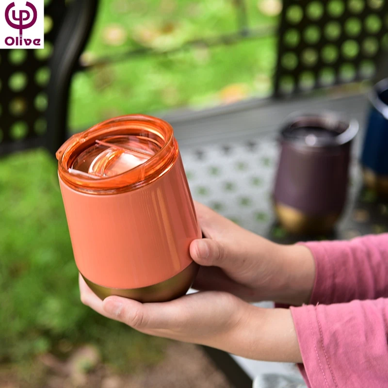 Lazzy Coffee Stirring Cup Auto Stirring Magnetic Rotating Electric Milk Cup Mark Cup 304 Stainless Steel  Free Sample