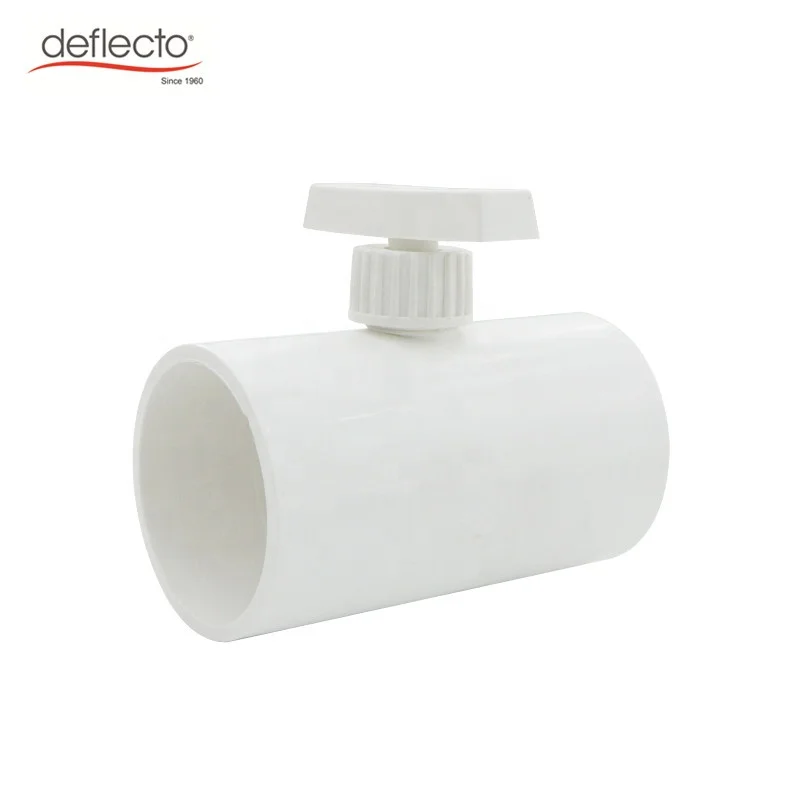 High Quality HVAC System Parts ABS Adjustable 75MM Air Valve White Air Duct Volume Damper