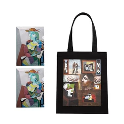 Picasso Master Painting Ladies Canvas Tote Bag Shoulder Shopper Hand Bag Purse For Women Travel Beach Colorful Shopping Handbags