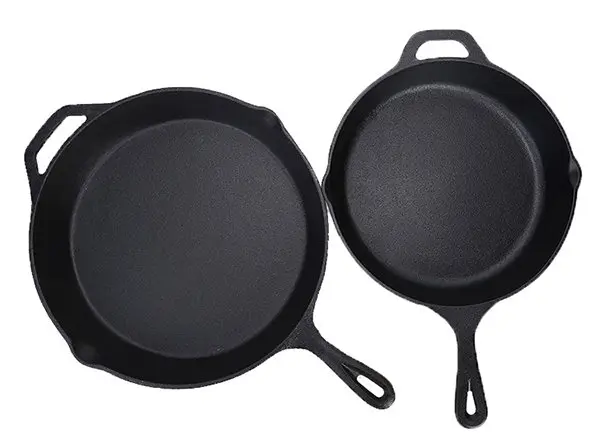 Chinese  wholesale preseasoned cast iron fry kitchen best non stick cooking pan set nonstick