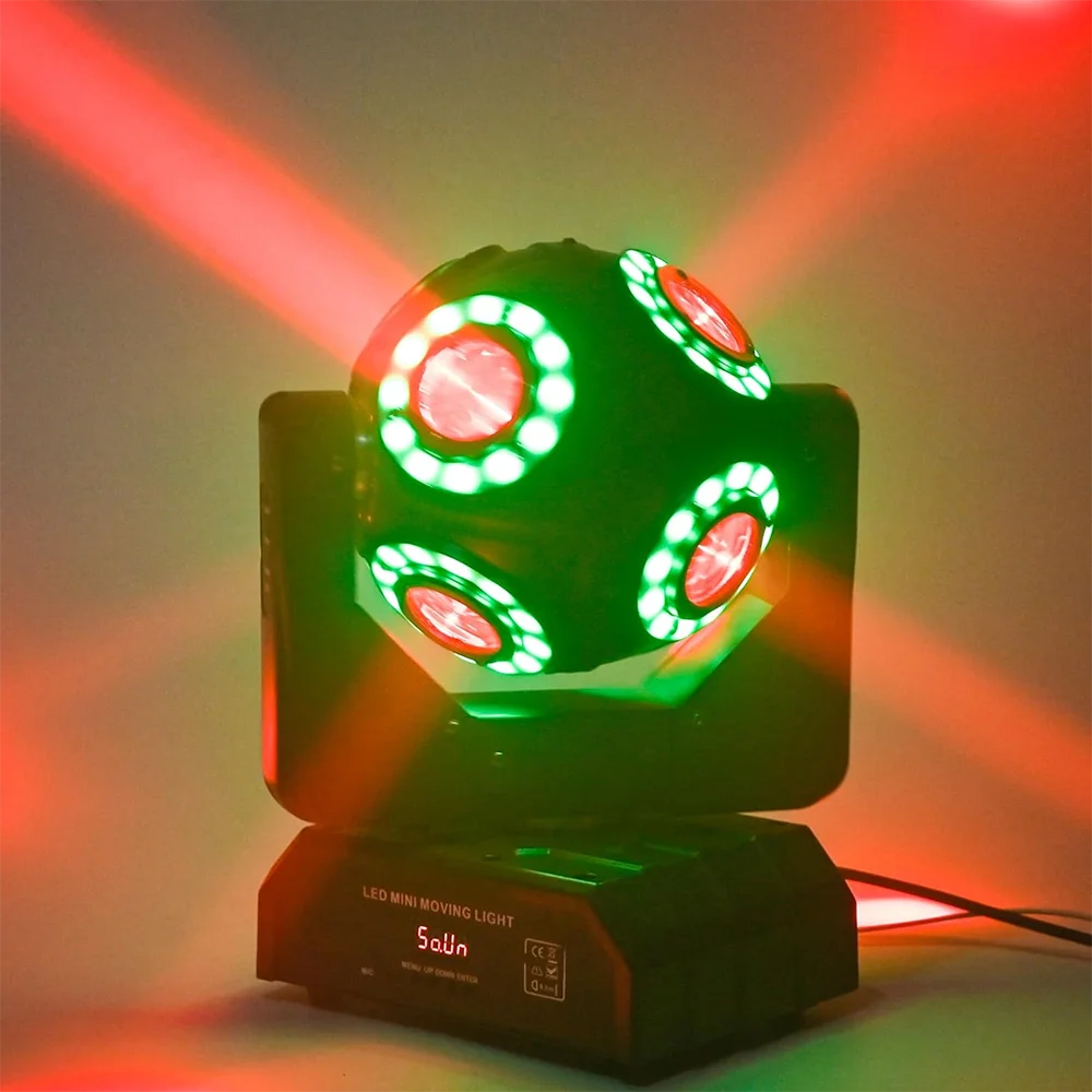 Led Dj Football Light Disco Moving Head Rotating Party Club Magic Ball Effect Light