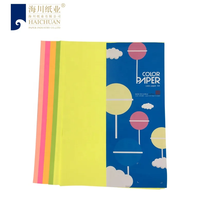 787*1092mm/700*1000mm/889*1194mm Double Sides Coloured  Pure Wood Pulp Yellow Paper Sheet