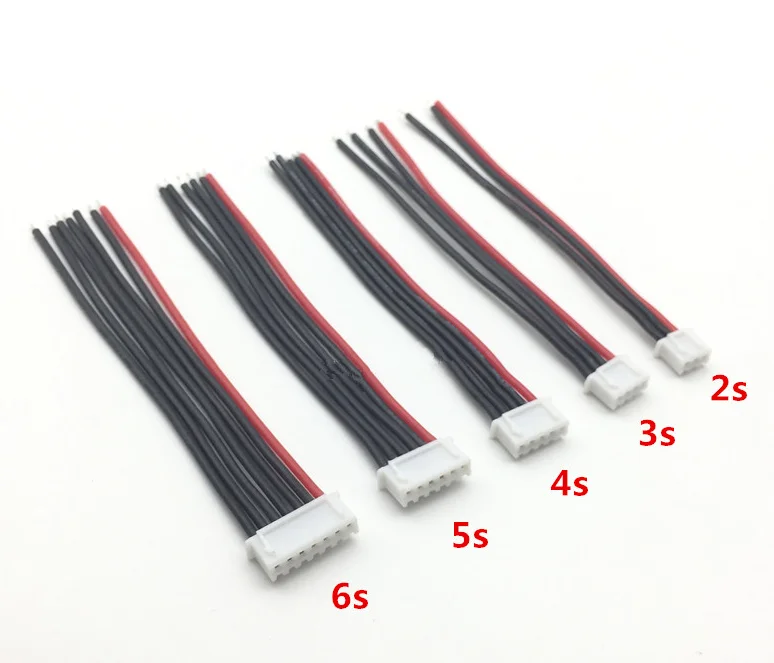 RC Lipo Battery Balance Charger Cable 2s 3s 4s 5s 6s 22AWG Cable Silicon Wire Plug For IMAX B3 B6