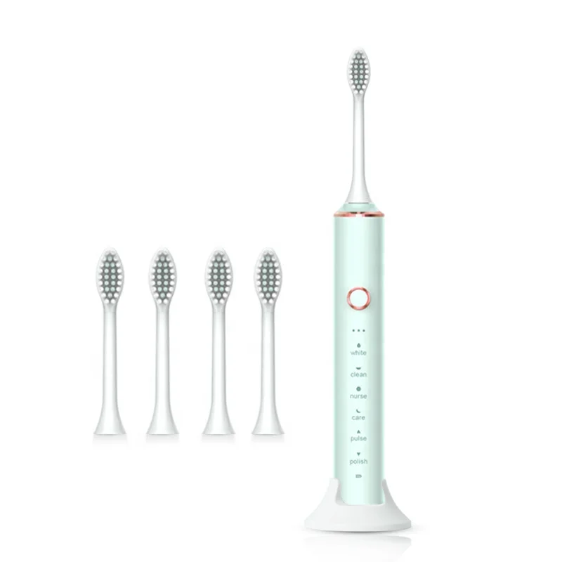 Ipx7 whole body waterproof intelligent electric sonic toothbrush USB charging toothbrush