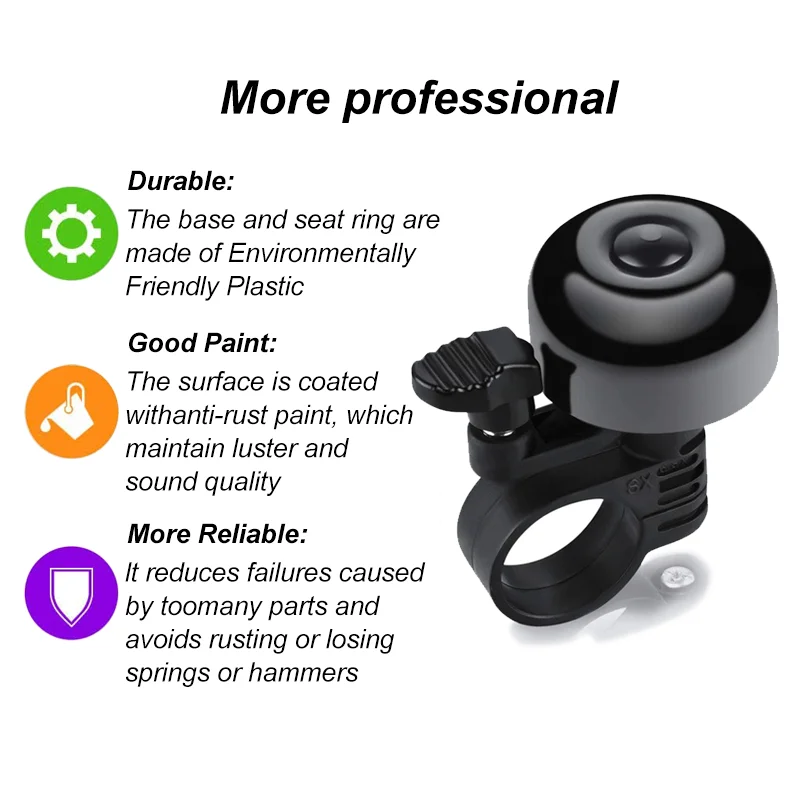 Wholesale Mountain Metal Bike Bell Alloy Bike Ring Bell Vintage Bicycle Bell Horn
