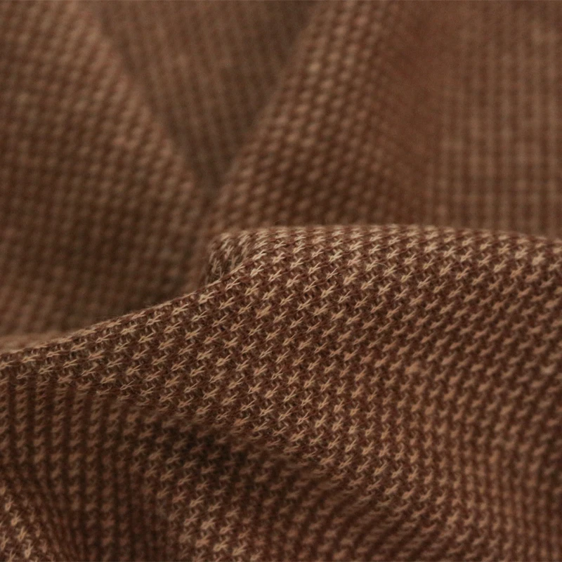 Wholesale 62% linen 23% cotton 15% polyester mesh jacquard pique interlock weft knitted fabric for Sweatshirt