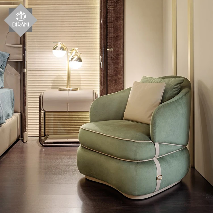 high luxurious unique shape standard single sofa size living room single seat sofa chair single pink red velvet sofa