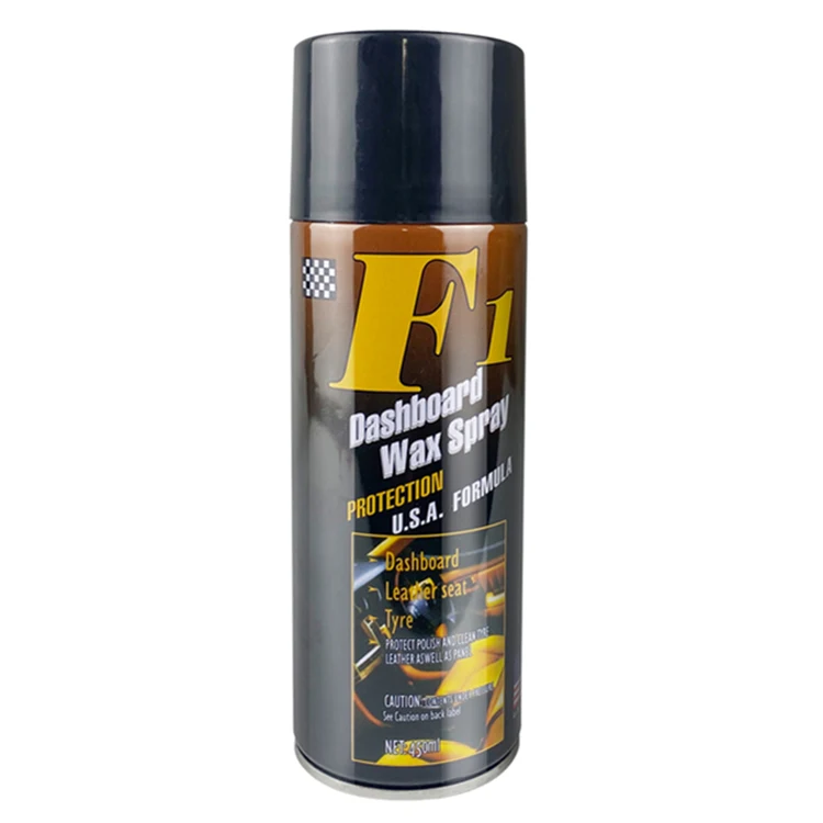 OEM F1 car care dashboard polish   wax 450ML car dashboard   polish wax dashboard spray manufacturer 450ML