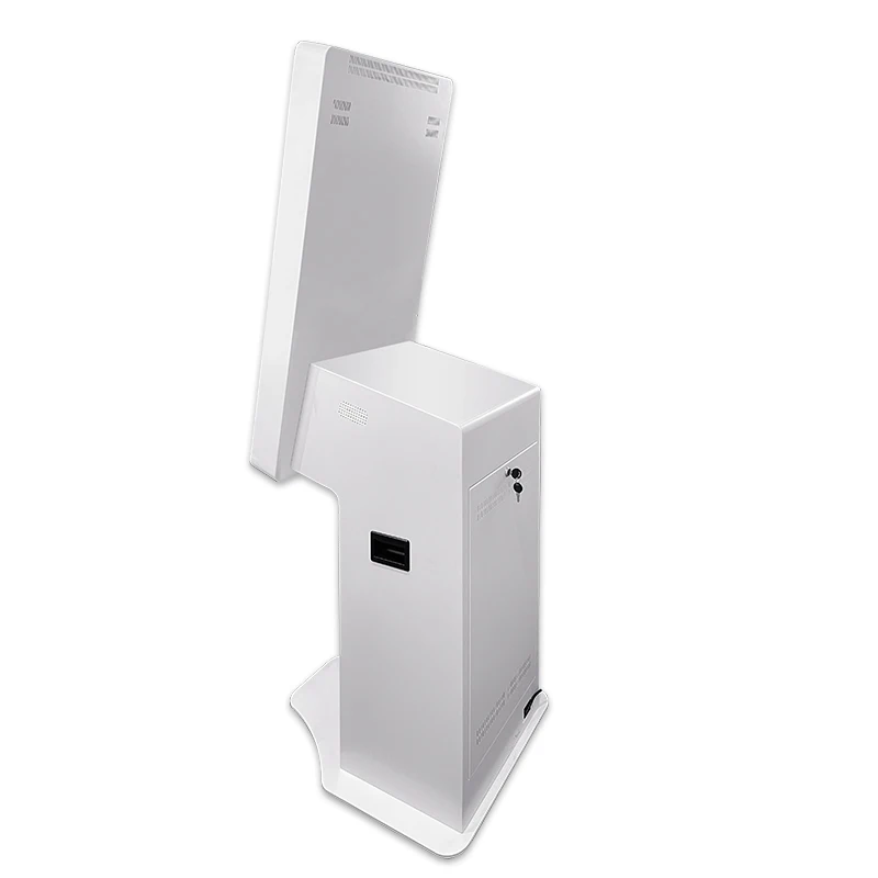 Indoor card reader A4 printer pos payment 21.5 Inch touchscreen check in self service terminal kiosk for government hotel