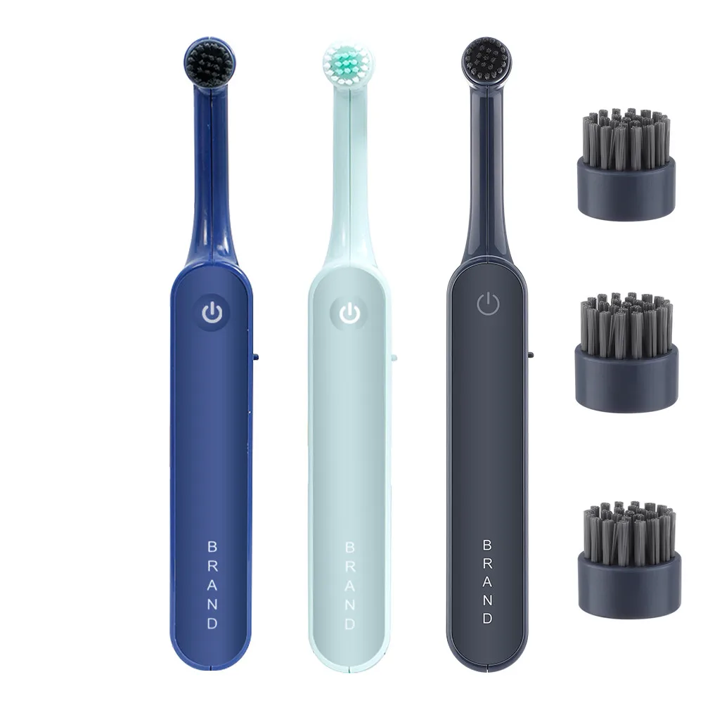 Popular adult electric rotary toothbrush household waterproof soft bristle vibrating portable toothbrush wholesale