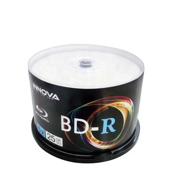 
Blu ray Disc 25GB 6X White Ink Jet Printable BD-R 