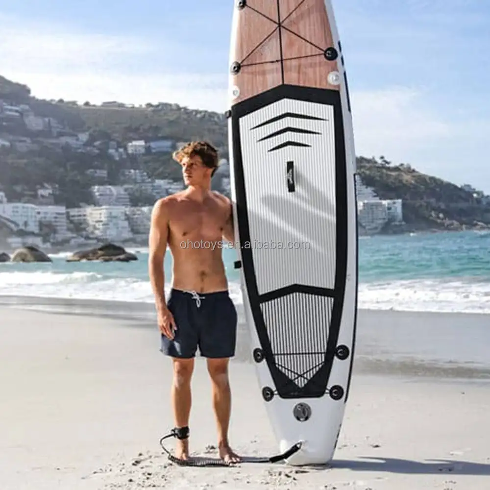 Cheap Stand Up Longboard Inflatable Floating Simple Touring Paddel Surf 11ft Pool Surfing Board Water SUP With Accessoires