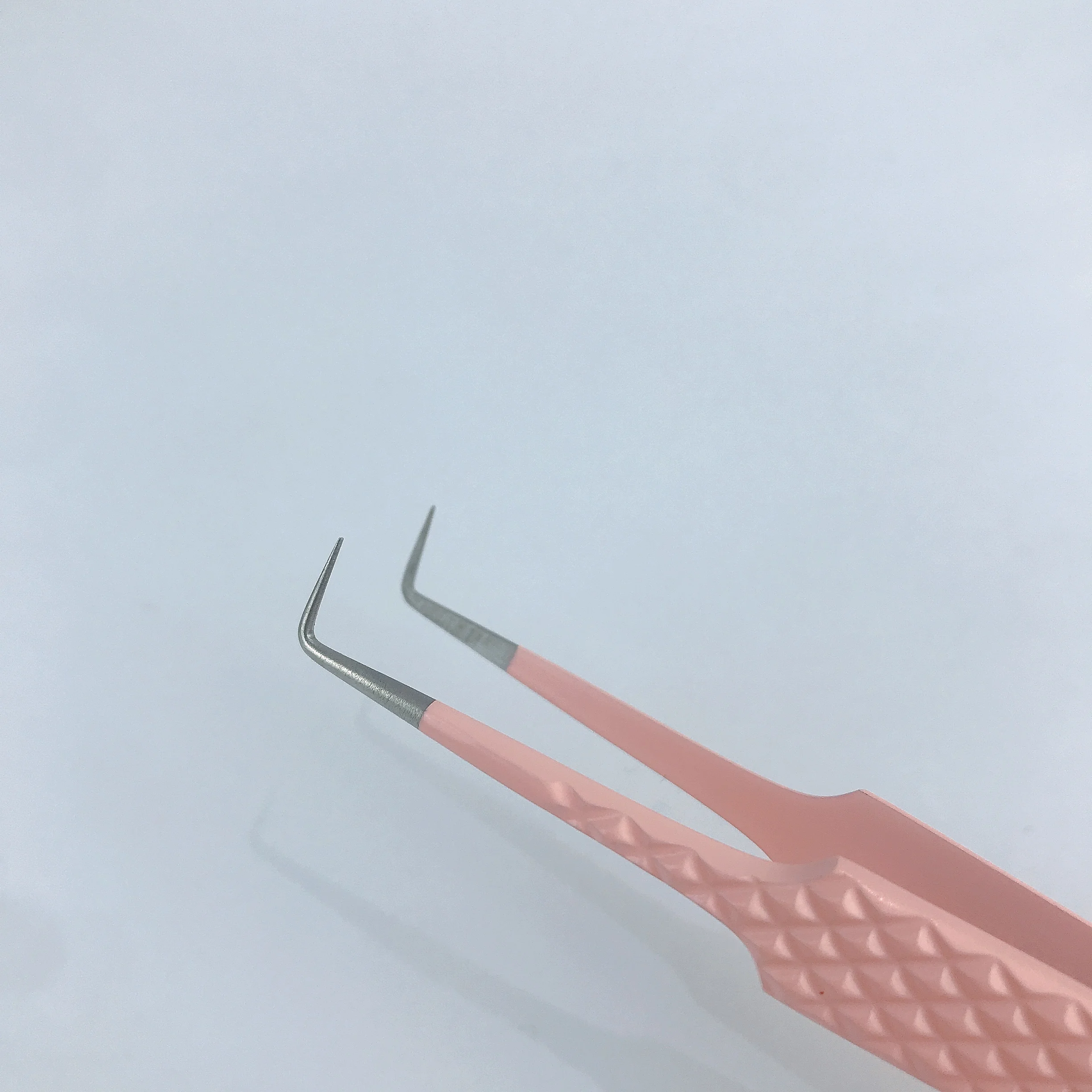 Pointed Tip Type volume eyelash extension tweezers mage volume lash tweezers pinch fans tweezers 90 degree right angle