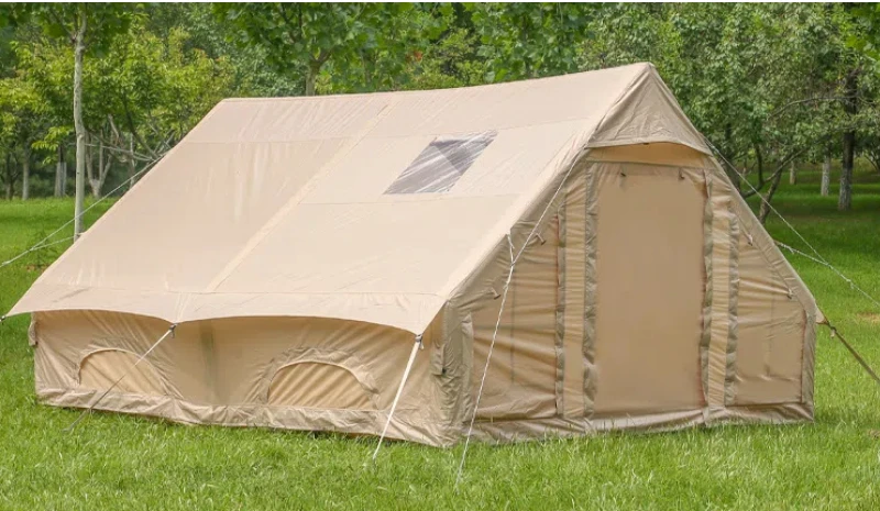Best Travel Inflatable Camping Tent Waterproof Inflatable Tent with Double Doors and Two Small Skylights