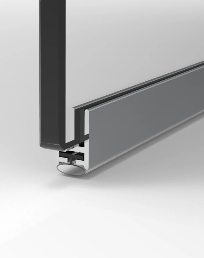 bathroom Factory hot sale modern aluminum frame design custom transparent safety tempered glass shower room bathroom