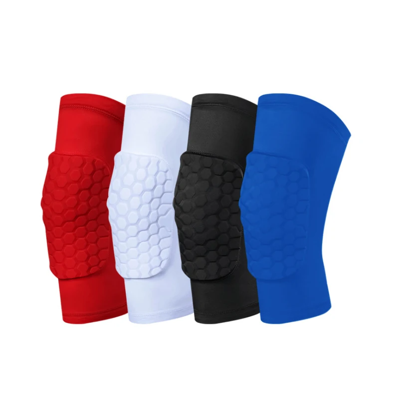 Elastic Compression Honeycomb Knee Pads Basketball Knee Sleeves Knee Support