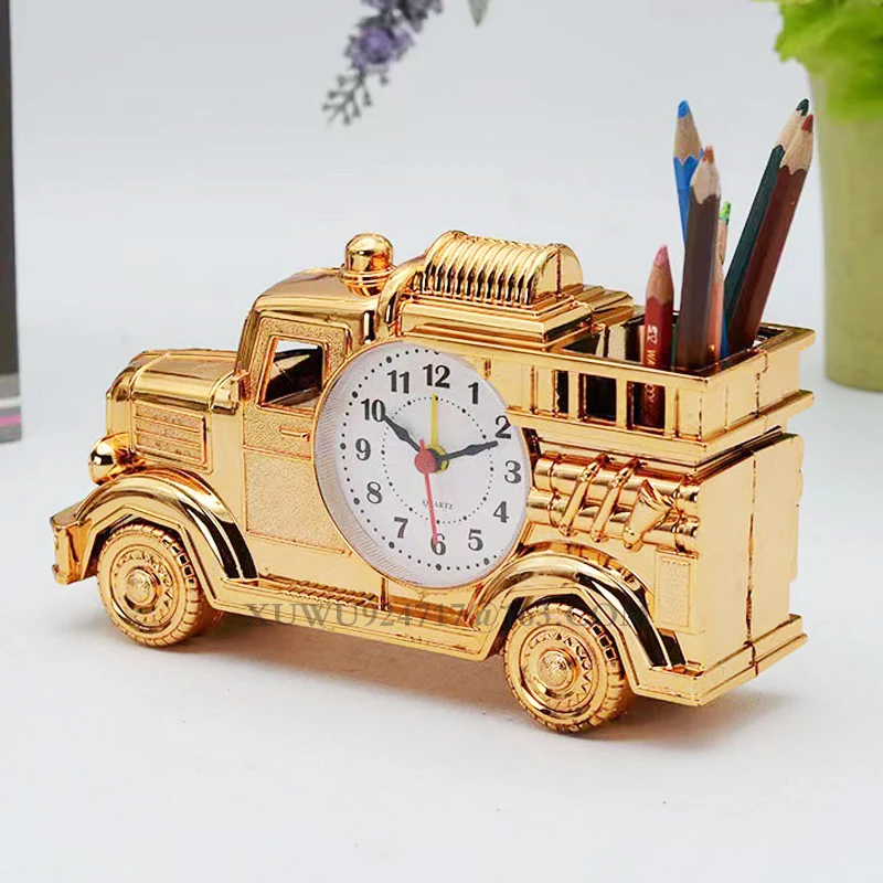 New Truck  Model Alarm Clock  Desk Decorative Alarm Clock Plastic Fumeus Missile Hand Gun Table Alarm Clock