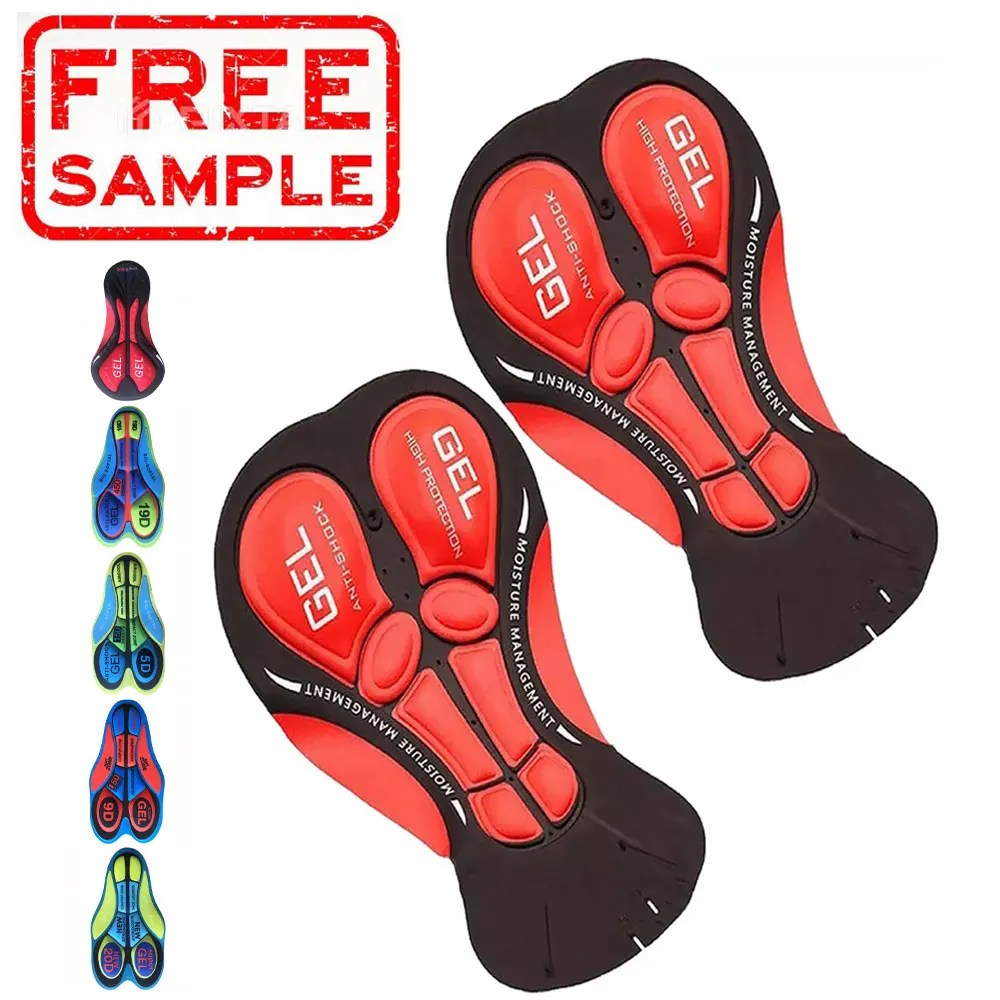 FREE SAMPLE new Design women men Sublimation transfer 2D 3D cycling gel foam pad cycling shorts padded cycling pad for shorts