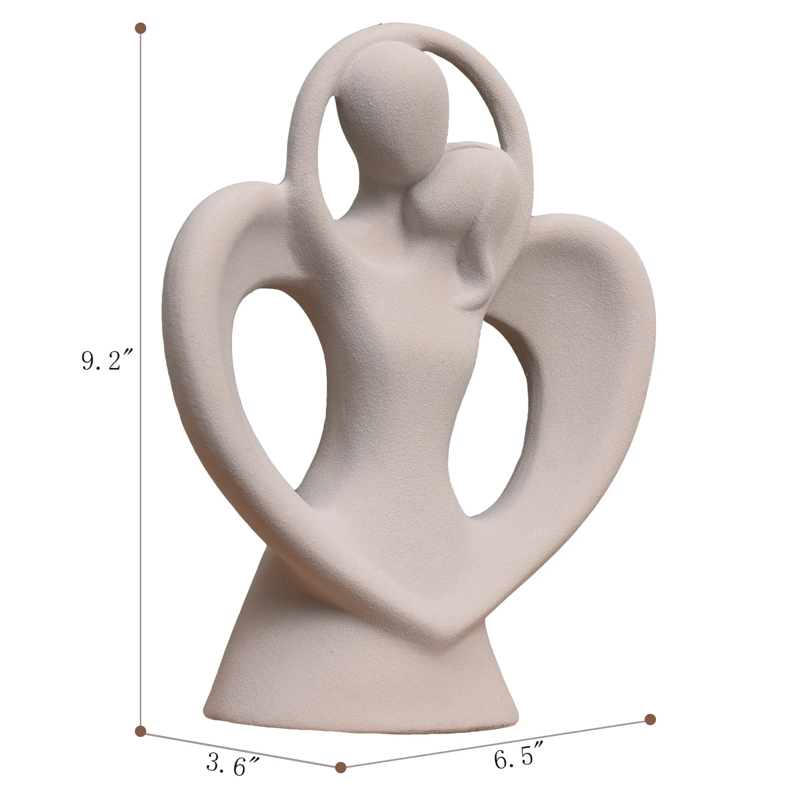 Modern Sculpture Abstract Porcelain Love Wedding Collectables Couple Souvenir Figurine Porcelain Character Table Home Decor