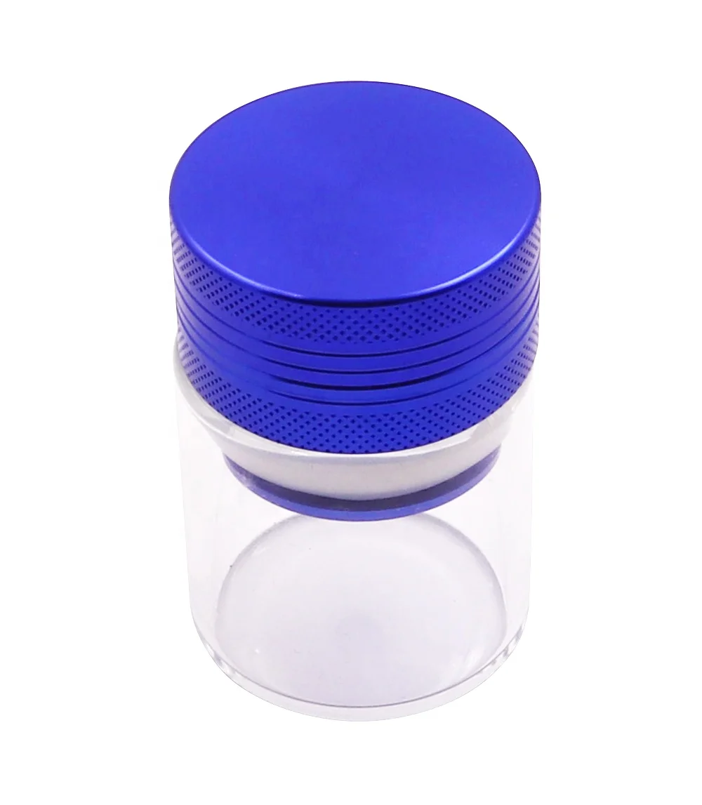 2022 factory wholesale mini herb grinder 40mm 3 layers aluminum dry herb grinder with stash
