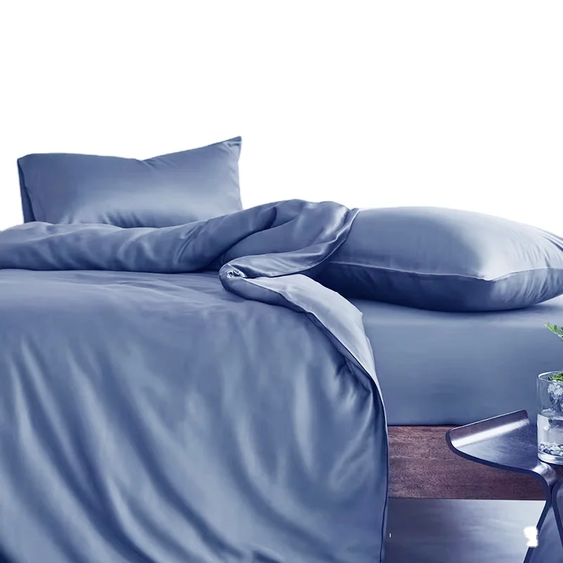 Luxury 100% Bamboo Fiber Bedding Soft Comfortable Pillow Cases Bed Sheet Flat Sheet Bedding Set